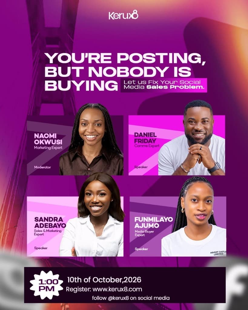 You’re posting, but nobody is buying webinar poster